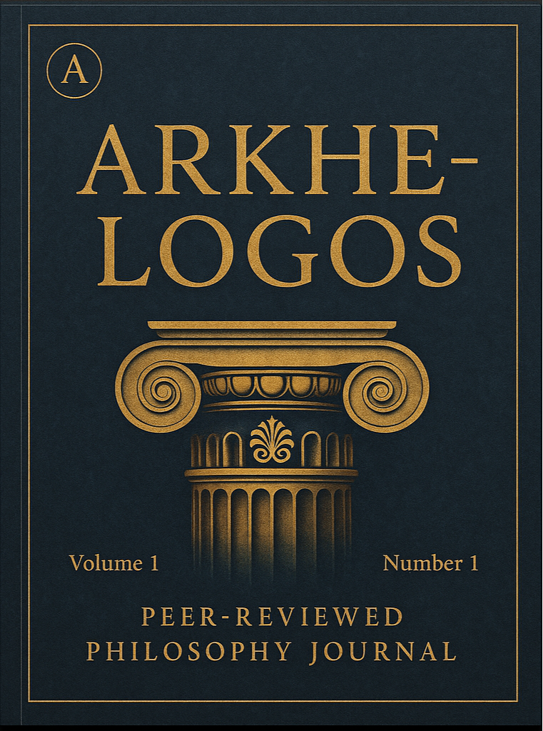 arkhe-logos hakemli bir felsefe dergisidir bu derginin kapak görselini gerçekçi olarak yaparmısın